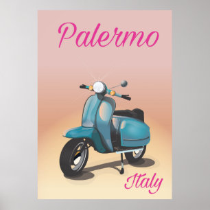 Poster Palermo Italien Scooter
