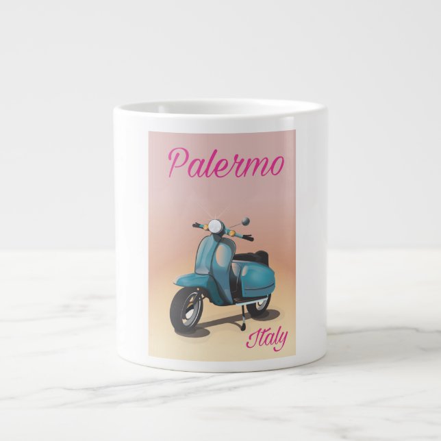 Poster Palermo Italien Scooter Jumbo Mugg (Framsidan)