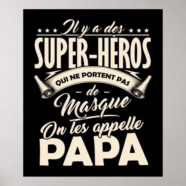 Poster Papa Super-Héro (Framsidan)
