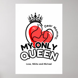 Poster Papper (projektionsyta): Min enda drottning
