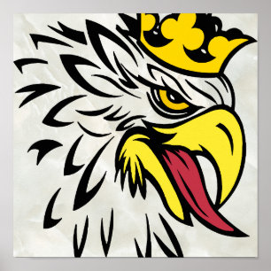 poster Pappert örnvitmarmor