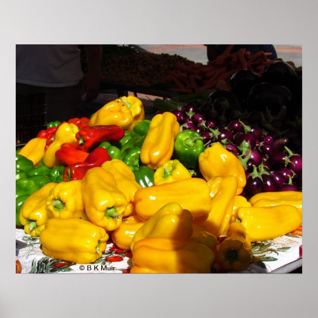 Poster - paprika för försäljning (Framsidan)