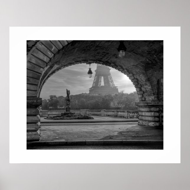 Poster Paris Black & White Print (Framsidan)