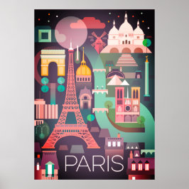 Poster - Paris Frankrike
