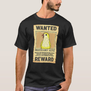 Poster Parrot I Gult Lutino Munk Parakeet T Shirt