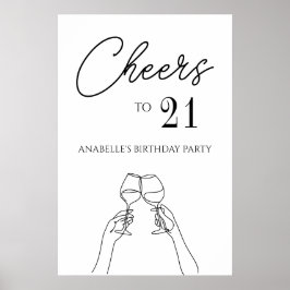 Poster party till 21:a födelsedag