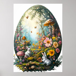 Poster påskägg Forest