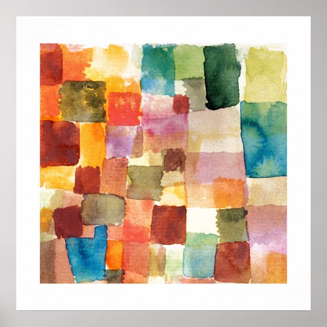 POSTER: PAUL KLEE : ONTITLED, 1914 POSTER (Framsidan)