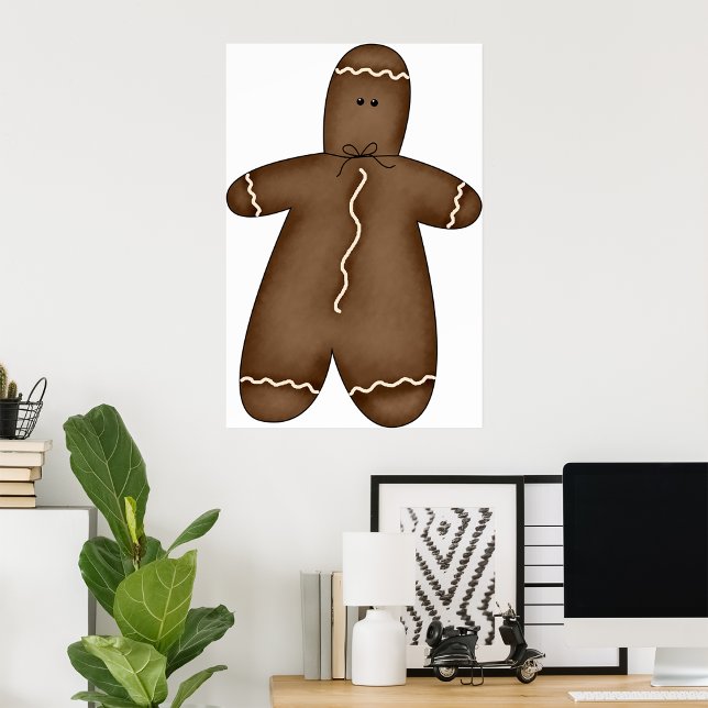 Poster pepparkaksgubbe (Skapare uppladdad)