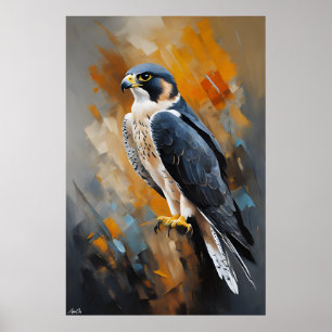 Poster Peregrine Falcon Måla Stil