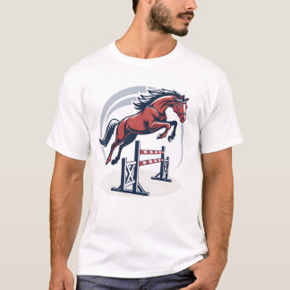 Poster Perfekt för häst Emblem för sport T Shirt