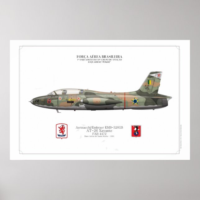 Pôster perfil AT-26 Xavante - FAB Poster (Framsidan)