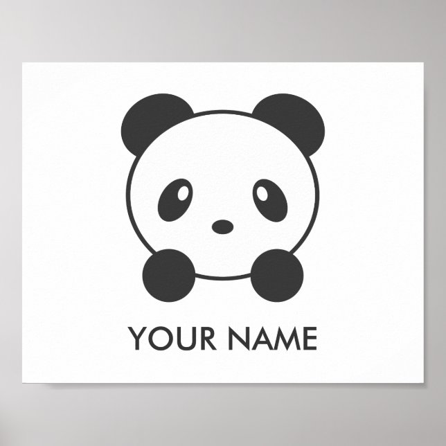 poster personlig panda (Framsidan)