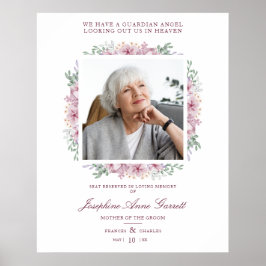 Póster Photo Memory Bröllop Kära Ones Rosa Sh Poster