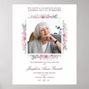 Póster Photo Memory Bröllop Kära Ones Rosa Sh Poster