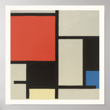 POSTER: PIET MONDRIAN: SAMMANSÄTTNING 1921