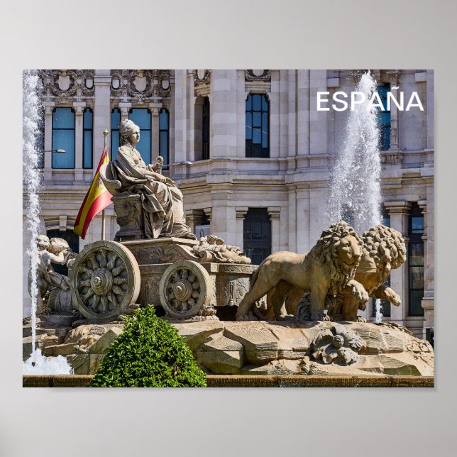 póster Plaza Cibeles de Madrid, España Poster (Framsidan)