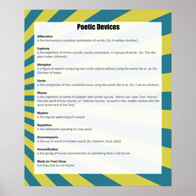 Poster poetiska enheter *UPPDATERADE* (Framsidan)