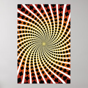 Poster: Poker Card Kostym Spiral: Black Jack Poster