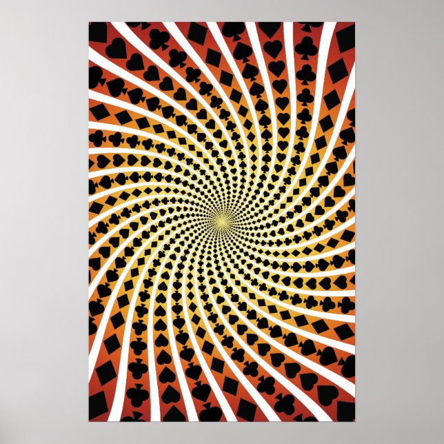 Poster: Poker Card Kostym Spiral: Black Jack Poster (Framsidan)