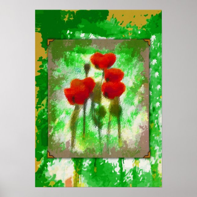 Poster poppies (Framsidan)