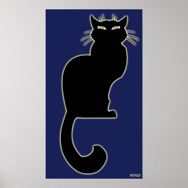 Poster Poster indigo Cat Lover-utskrifter (Framsidan)