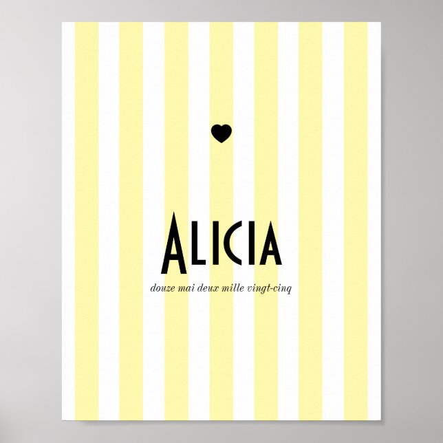 POster prénom riviera jaune (Framsidan)