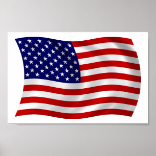 Poster Print i USA-Flagga (USA)