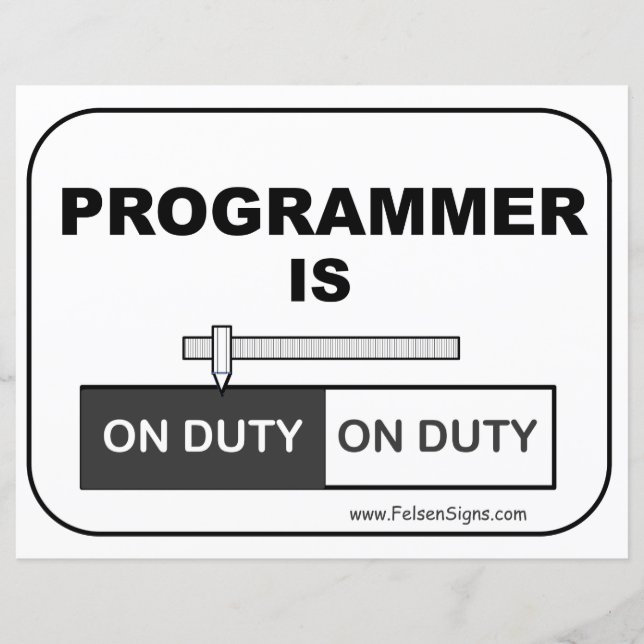 Poster - Programmeraren är (Framsida)