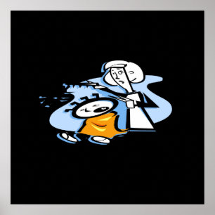 Poster projektionsyta för barn