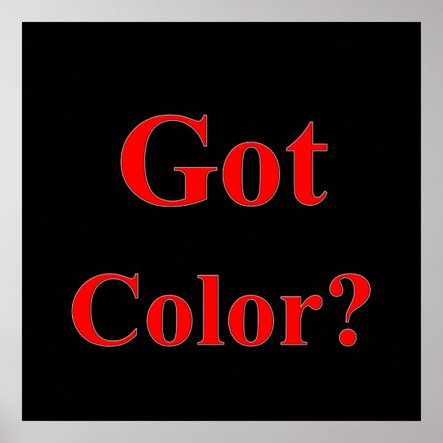 Poster projektionsyta för har Färg (Framsidan)