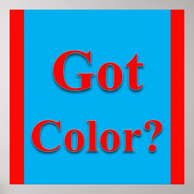 Poster projektionsyta för har Färg (Framsidan)