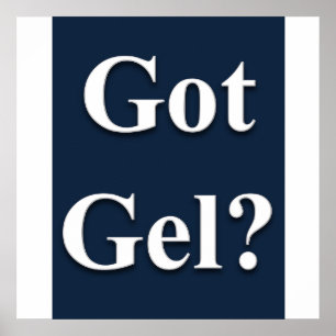 Poster projektionsyta för har Gel