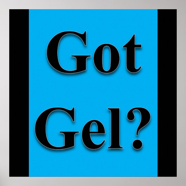 Poster projektionsyta för har Gel (Framsidan)
