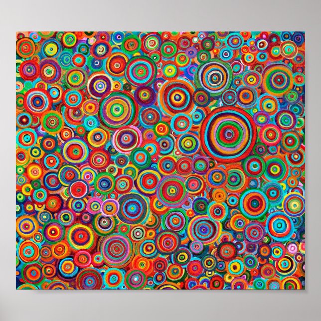 Poster - Psychedelic Art Circles (Framsidan)
