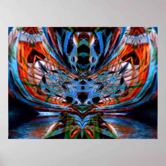 Poster Psychedelic DragonFly (Framsidan)