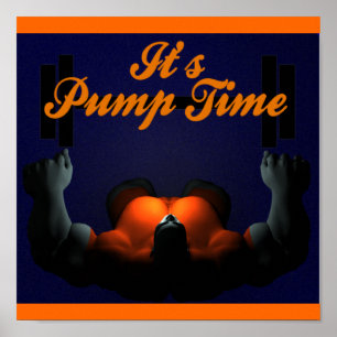 Poster Pump Time Weightlyftning