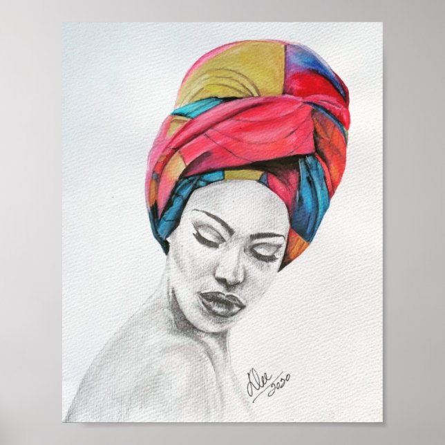 POSTER QUEENIFICENT Premium Canvas (8 x 10) (Framsidan)