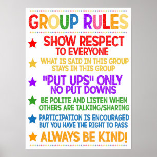 Poster rådgivande grupp Regler
