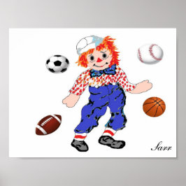 Poster/ Raggedy Andy - Underbar för Boys Bedroom Poster