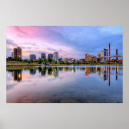 Poster - reflektion av lucka i Cityscape