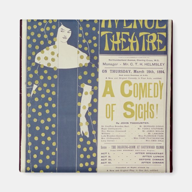Poster reklam A Comedy of Sighs Magnet (Framsidan)