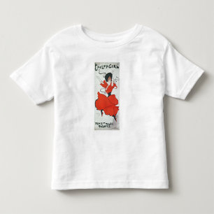Poster reklam "A Gaiety Girl" på prinsen T-shirt