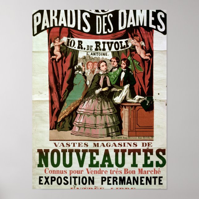 Poster reklam "Au Paradis des Dames" (Framsidan)