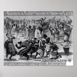 Poster reklam, "Barnum and Bailey"