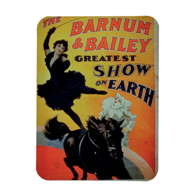 Poster reklam "Barnum and Bailey Underbarare Magnet (Vertikal)