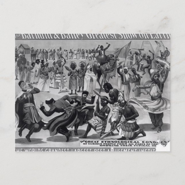 Poster reklam, "Barnum and Bailey" Vykort (Framsida)