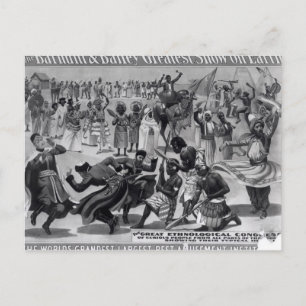 Poster reklam, "Barnum and Bailey" Vykort