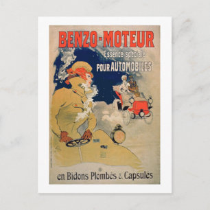 Poster reklam "Benzo-Moteur" Motor Oil Especi Vykort