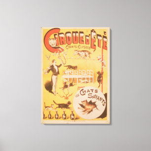 Poster reklam för Cirque d'Ete i Canvastryck